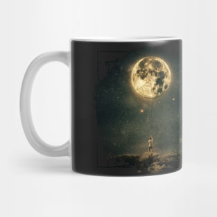 pulling moon Mug